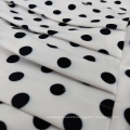 Ruffle Patchwork Chiffon Black White Dot Print Evening Dresses Woman